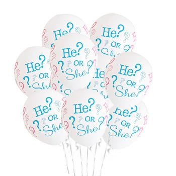 10шт On ILI Ona Dječji balon Paul Otkriva Party za dječaka ili djevojčicu balon Za tuširanje Djeteta Dekor za zurke na Dan rođenja za djevojčice