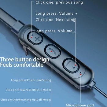 BT17 Bluetooth 5.1 Slušalice S Mikrofonom Na Vratu Sportske Slušalice su Bežične, Vodootporne Sportske Slušalice Za Samsung Xiaomi Huawei