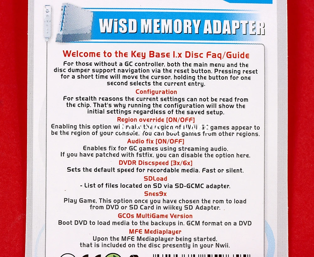 OCGAME SD Flash memorija WISD Card Stick Adapter je Pretvarač Adapter za Čitač Kartica za Igraće Konzole Nintendo Wii NGC GameCube Slika  5