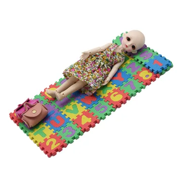 Edukativne Igračke za lutke Pribor 36 kom. Mini-lutke EVA BJD 3D puzzle od pjene s алфавитными brojkama Na podu Dečje igre yoga mat