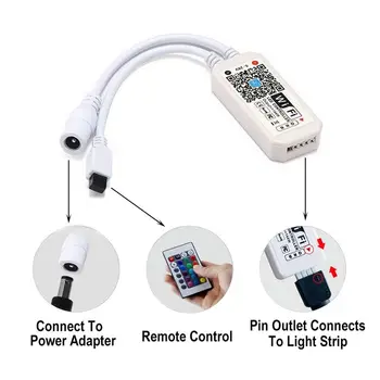 Magic Home WiFi led Kontroler 24 Tipke RGB Wifi Modul 5-28 U RGB RGBW LED Music Kontroler Za 5050 2835 3528 led traka