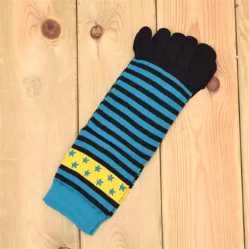 1 Par Muška Mješavina za njegu zdrave Pamučne čarape sa pet prstiju Muške Svakodnevne prozračna Čarape sa 5 prstiju Novi 2021 Casual dvokraki čvrste W024