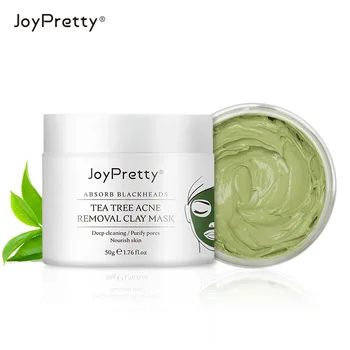 JoyPretty Green Tea Tree Glina Maska Kontrola Ulja Uklanjanje Akni Uklanjanje Akni Hidratantna krema za Izbjeljivanje Kozmetički Proizvod Za Lice 50 g