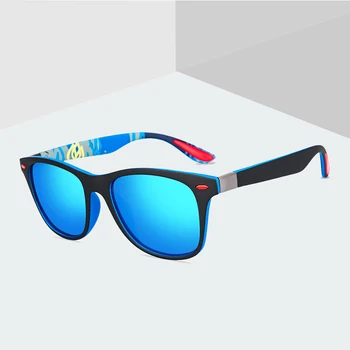 Obojena Elastična Boja Polarizirane Sunčane Naočale Protiv Uv Naočale Za Vožnju I Vožnju Biciklom Oculos De Sol Quadrado