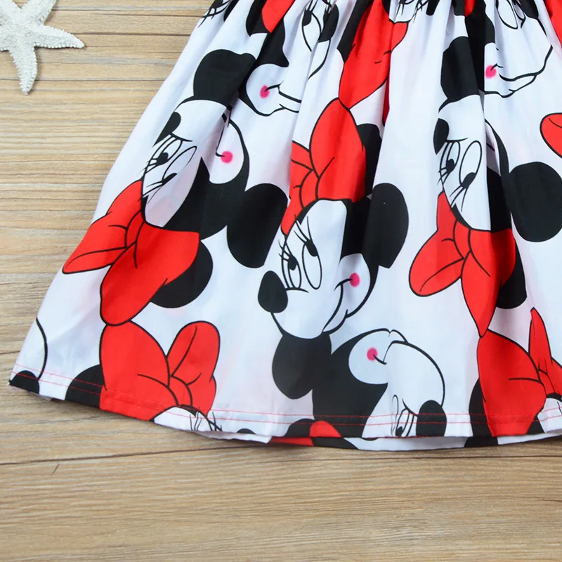 Haljine za djevojčice Ljetnim Crtani Minnie Mouse Point Kratkih Rukava Infant Slatka proslava rođendana Haljina Princeze Хлопковая odjeća za mališane Slika  1