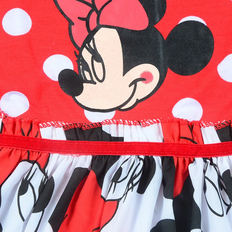 Haljine za djevojčice Ljetnim Crtani Minnie Mouse Point Kratkih Rukava Infant Slatka proslava rođendana Haljina Princeze Хлопковая odjeća za mališane Slika  2