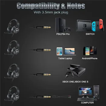 ONIKUMA K19 casque Gaming Heaset PS4 PC Gamer Stereo Slušalice s Mikrofonom/led pozadinskim osvjetljenjem za Xbox One/Laptopa, Tableta/Telefona