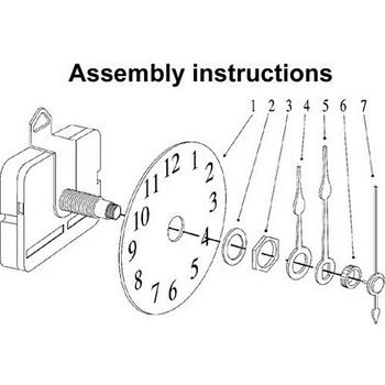 Mehanizam za popravak kvarcni sati Dogovor satnog mehanizma DIY Tihi Mehanizam za zidni sati Svjetleće strelice Pribor za sata za popravak DIY