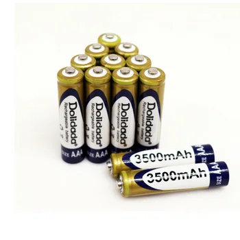 Dolidada 1.2 U AAA baterija 3500 mah Ni-MH Punjiva Baterija aa Za CD/MP3 player, svjetiljke, daljinski upravljači