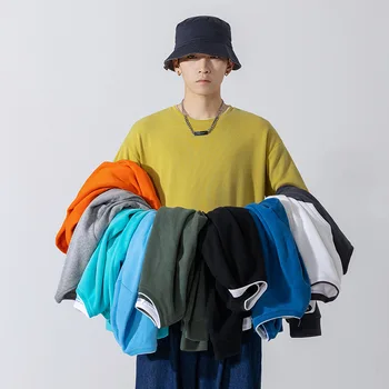 Lažna mini monotono majica sa dugim rukavima i okruglog izreza s kapuljačom Muška majica s kapuljačom Super Dalian Ženski kardigan pulover Top Majica