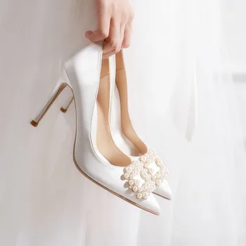 Cipele na petu Ženske cipele-brod Ravnici elegantne cipele na visoku petu Trendy cipele vjenčanje Famale Ženske cipele na visoku seksualnom petu
