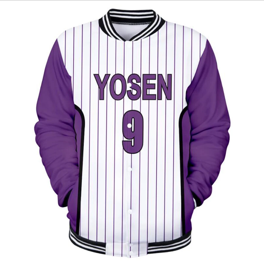Anime Košarku i bejzbol jakna КУРОКО Muška jakna-бомбер odjeća Йосен Мурасакибара Ацуши Baseball oblik Cosplay Odijelo Slika  5
