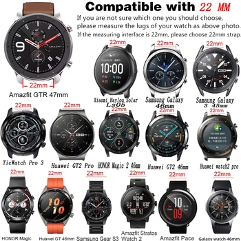 Silikon Remen za sat Narukvica Correa za Huawei Watch 3 GT 2 Pro GT2 46 mm Smart 22 mm Honor Watch Magic 1 2 Zamijeniti Remen