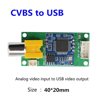 Analogni AV-video ulaz u digitalnu nadoplatu adapter USB-kamere CVBS za slobodnog diska UVC