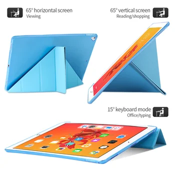 Za iPad 10,2 2020 Air 3 10,5 2019 Torbica Silikonska Torbica za iPad Pro 11 9,7 2018 6-e 7. generacije mini 4 5 Torbica za tablet +Folija