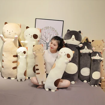 60-100 cm Slatka širina Japan Anime Mačka Plišane Igračke Za životinje Jastuk Dječje sobe Prati Trnoružica Lutku Baby Darove Za rođendan