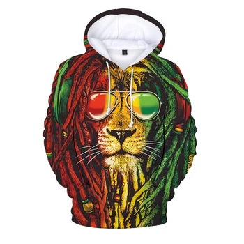 2021 Reggaea Bob Marley Majica Vanjska Odjeća za muškarce/žene Novi modni pulover 3D Print Majica dugih rukava Odjeća