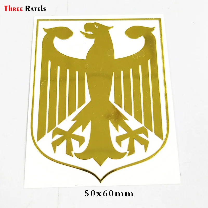Tri Ratels MT-060# 46x60 mm Njemački Nacionalni Grb, Orao Metal Zlato, Nikal Zabavna Auto Oznaka Auto Naljepnice, Naljepnice Slika  1