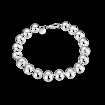 Vanjska trgovina nova moda N925 srebra boja 10 m perle Buddha narukvica - šuplje modni narukvica od kokica H136-2