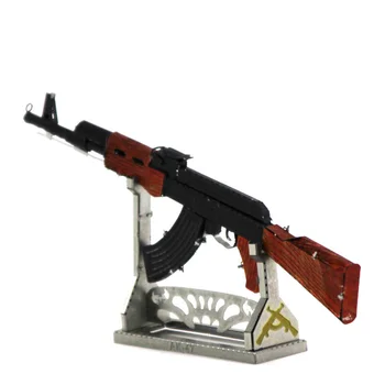 3D Puzzle igra DIY metalni AK-47 u boji mini-model postavlja Zbirka Igračaka Pokloni