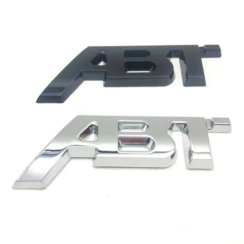 Krom/Crna Slova Znak za Styling automobila ABT Ikonu na Bočnom Krilu Stražnji Prtljažnik Logo Skidanje Naljepnica za VW Audi Q3 Q5 Q7 A3 A4 A5 A6
