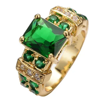Luksuzni 4 Boje Modni Trg prsten s kristalima Циркона za žene, Vjenčano prstenje za ruke, Modni ukras za stranke, Rasprodaja