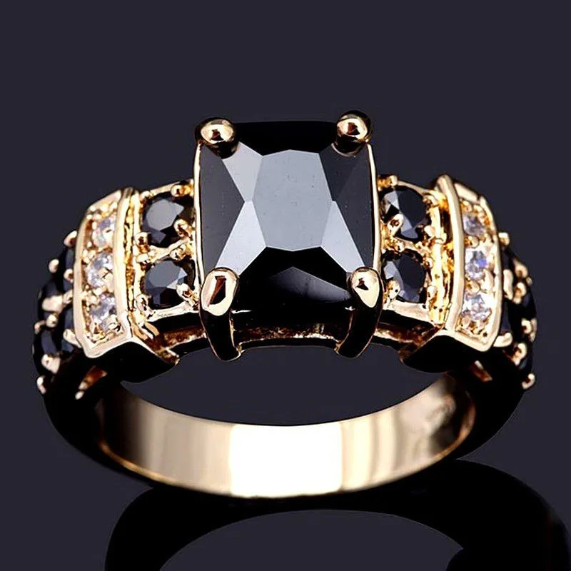Luksuzni 4 Boje Modni Trg prsten s kristalima Циркона za žene, Vjenčano prstenje za ruke, Modni ukras za stranke, Rasprodaja Slika  3