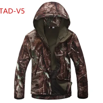 Nova Kvalitetna jakna s mekom oblogom od 16 Акульей kože; Taktički Камуфляжный Army Бомбер Tad V 5, Ветрозащитный i vodootporan odijelo
