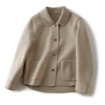 Jednostavna lagana luksuzna jakna s lapels za žene 2021 proljeće i jesen novi temperament modni univerzalni top