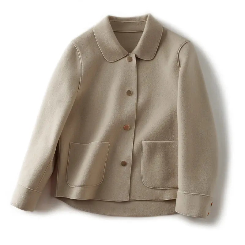 Jednostavna lagana luksuzna jakna s lapels za žene 2021 proljeće i jesen novi temperament modni univerzalni top Slika  0
