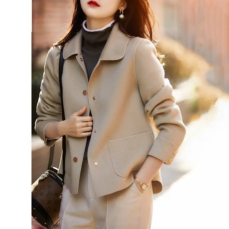 Jednostavna lagana luksuzna jakna s lapels za žene 2021 proljeće i jesen novi temperament modni univerzalni top Slika  1