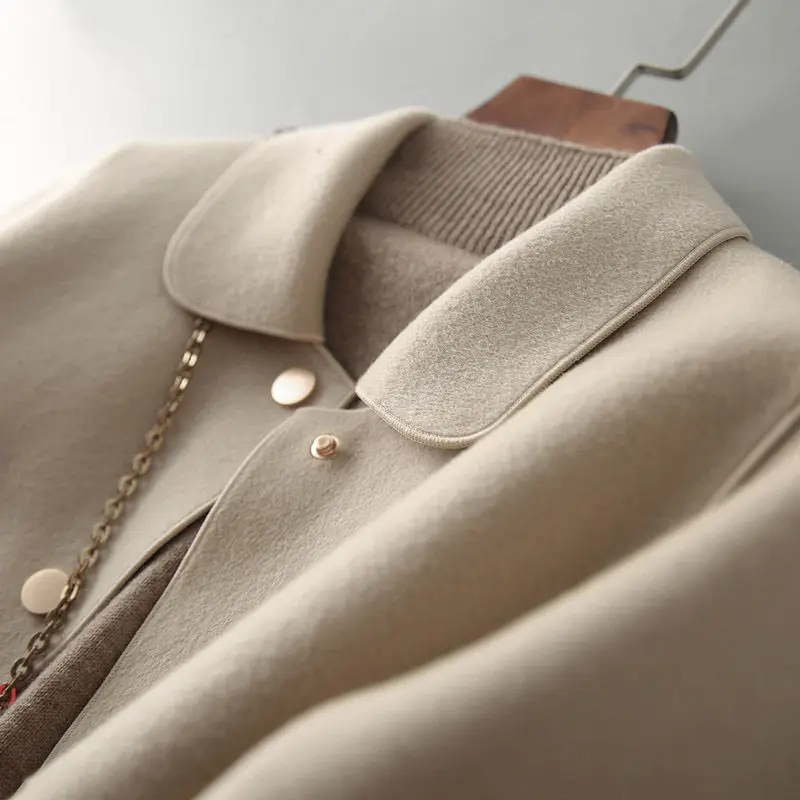 Jednostavna lagana luksuzna jakna s lapels za žene 2021 proljeće i jesen novi temperament modni univerzalni top Slika  3