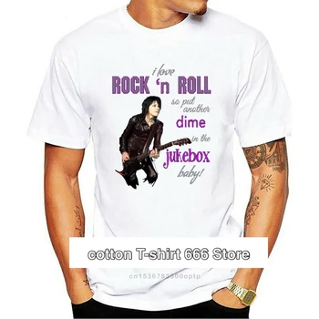 Joan Jett Majica volim Rock-N-Roll sa kratkim rukavima Novi modni majica Muška odjeća je Jeftina majica okruglog izreza Za muškarce