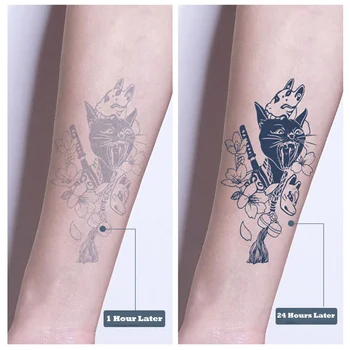 1pc Biljni Ekstrakti Sok Lotos Totem Tetovaže i Body Art Vodootporan Privremeni Naljepnica Tetovaže Za Muškarce I Žene