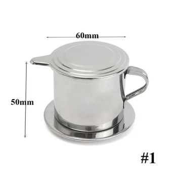 50/100 ml Vijetnamski Stil Filter za Kavu, kuhalo za Vodu Od Nehrđajućeg Čelika Lonac Za kavu Šalice Prijenosni Filter za kapanje Kava Pribor Za Posuđe