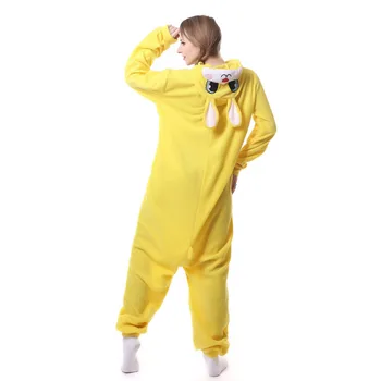 Пижама za odrasle Cosplay Odijelo Žuta Zec Kombinezon Pidžama Kućna odjeća Unisex Pidžama Večernja Odjeća za žene Muškarac