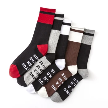 Gospodo grafički čarape Pamučne Čarape Velike veličine Novost Sretan Zabavne Čarape-cijevi Muške čarape Visoke kvalitete Prozračna Pamučna Svakodnevne Čarape EU41-46