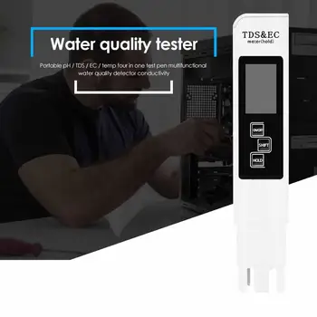 Prijenosni Mjerač TDS EC Digitalni Zaslon s Tekućim kristalima Test Kvalitete Vode Ručka Filter Čistoće Pogodna Za Pročišćavanje Otpadnih Voda