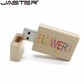 JASTER Drveni blok USB Flash drive od mahagonija, flash drive 4 GB 8 GB 16 GB, 32 GB i 64 GB Flash drive s memorijom poklon (više od 1 kom. besplatan logo)