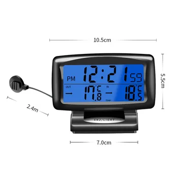 Novi Prijenosni 2 u 1 Komplet Automatski Termometar Sat Kalendar LCD zaslon s LCD digitalni prikaz