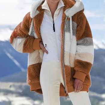 POTILI 2021 Donje kaput Кашемировая ženska jakna Zimska donje kaput Moderan svakodnevni šivana pokrivač ženska odjeća s kapuljačom na munje
