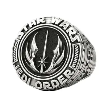 Prsten sa simbolom Jedija za muškarce i žene Individualnost Par u stilu punk Svakodnevno Večernjim prsten Zlatar poklon