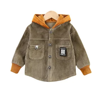 Novi kaput za dječake Proljeće i Jesen Odjeća za djevojčice Dječje monotono Svakodnevni jakna s kapuljačom Odijelo za djecu Infant hbz020