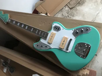 Kineski гитарная tvornica na red nova gitara Jaguar Svijetlo plava električna gitara 2 kurva 3 kurva 8