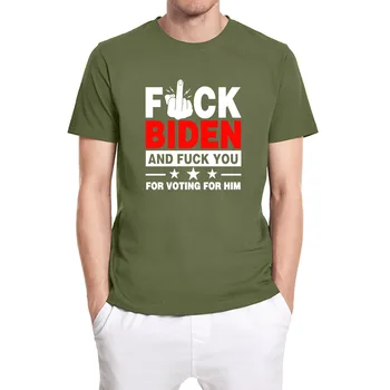 Фувк Biden I da Ste Za To, Da Glasovali Za Njega Politička Zabavna Majica Unisex Muška Majica Kratkih Rukava Udobna Pamučna t-shirt