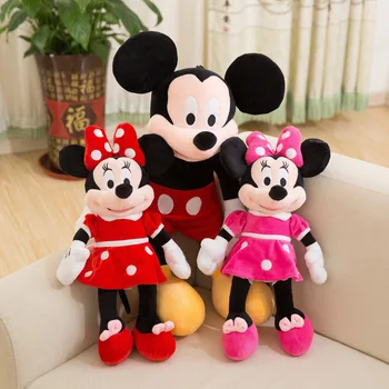 Disney ' s Mickey Mouse Minnie Pliš Lutke Životinje Plišane Igračke na Dan Rođenja Božićni dar za Djecu Mickey Minnie Pokloni poklon