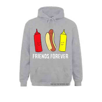 Hot dog Kečap Senf Prijatelji Zauvijek Slatka faca Veste za muškarce Na Dan rođenja Jesen hoodies dugi rukav Dominantna odijevanje