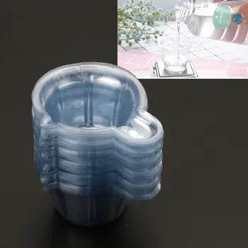 100pc 40 ML Plastične Čaše za Jednokratnu upotrebu Dispenzer Za Izradu Nakita od Epoksida DIY