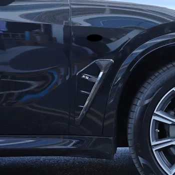 Za BMW X5 G05 X5M F95 2019-2021 stil vozila ABS crna bočno prednje krilo morski pas škrge bočni poklopac kanala završiti Auto oprema