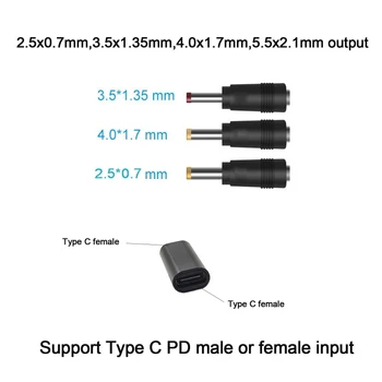 USB C Tip C PD do 12 20 2.5/3.5/4.0/5.5 mm Kabel adapter Конветер Kabel za Wifi Ruter za Laptop Led Kamera za video NADZOR